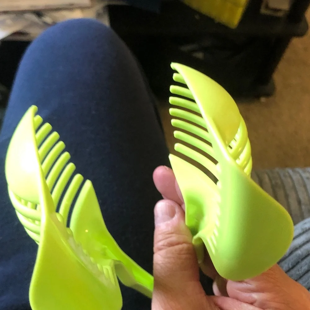 Bright Lime Green Plastic tomato cutting